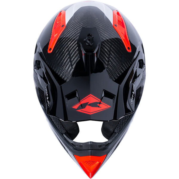 Kenny - Casque Titanium Carbone Graphic - MIPS Noir / Rouge / Blanc