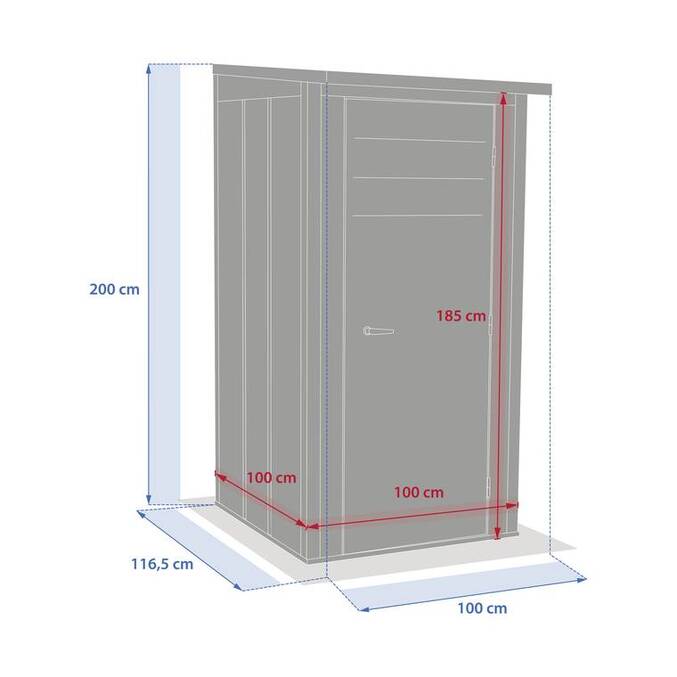 Armoire de jardin FORGIA Graphite