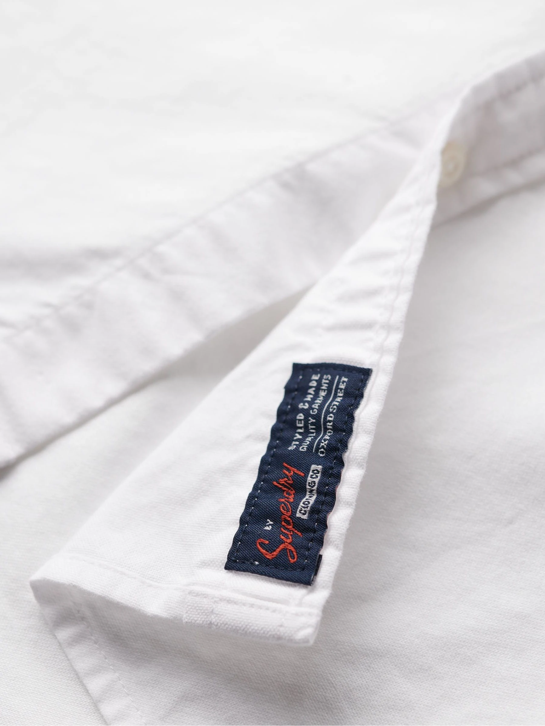 Superdry Vintage Oxford overhemd met korte mouwen van 100% katoen