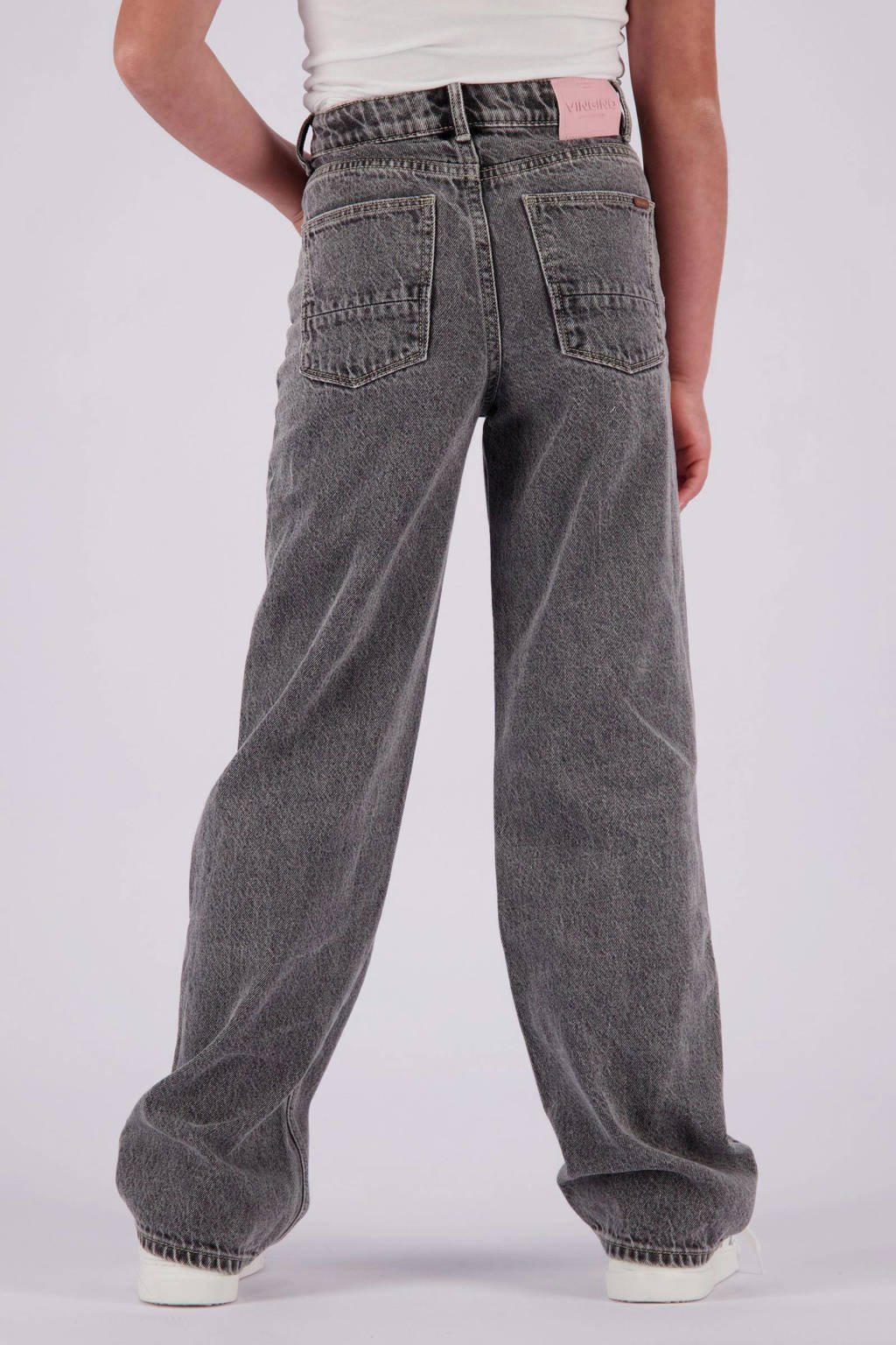 Vingino wide leg jeans Cato grey vintage