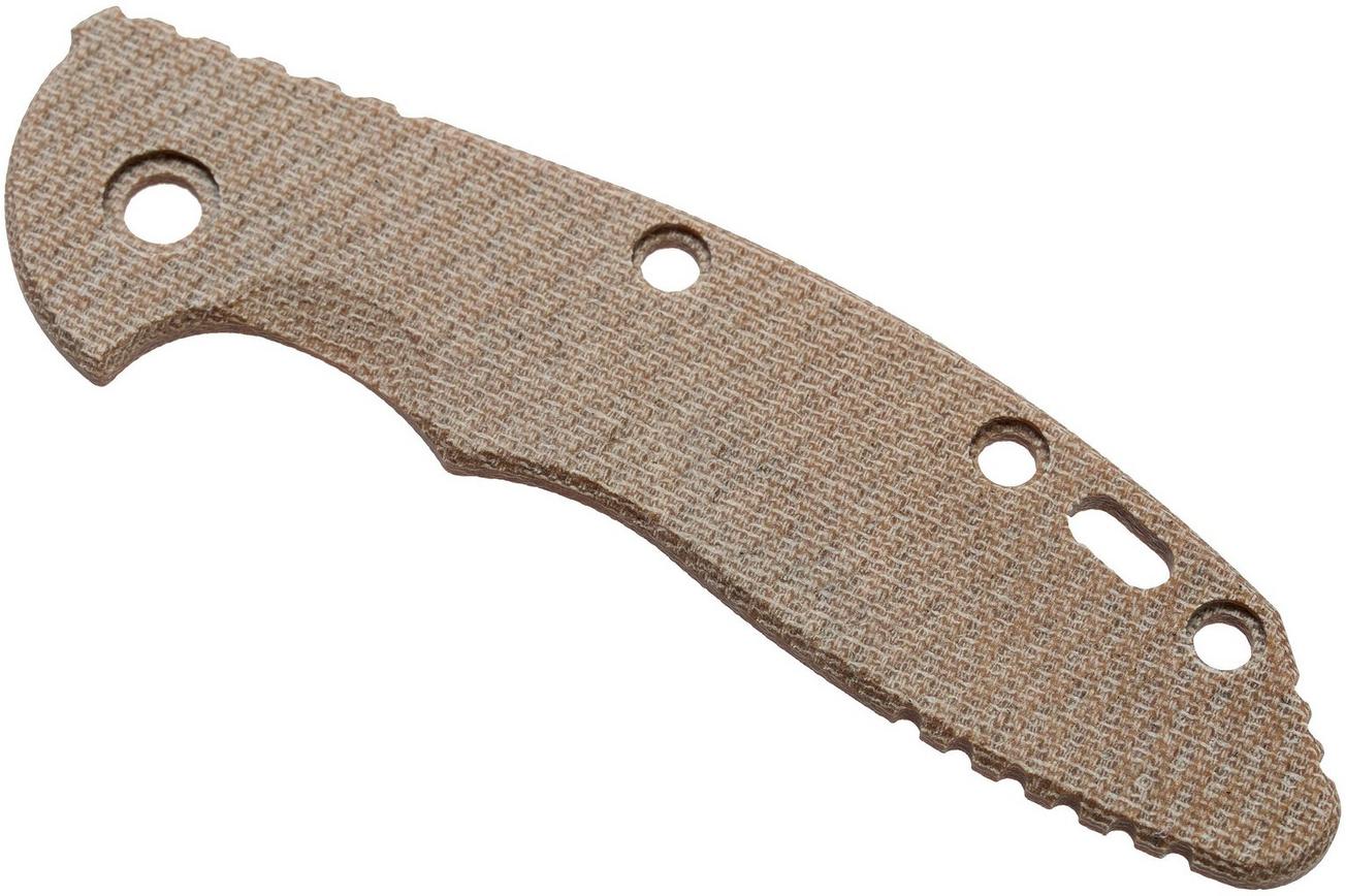 Rick Hinderer XM18 3,5” greepschaal, Natural Canvas Micarta
