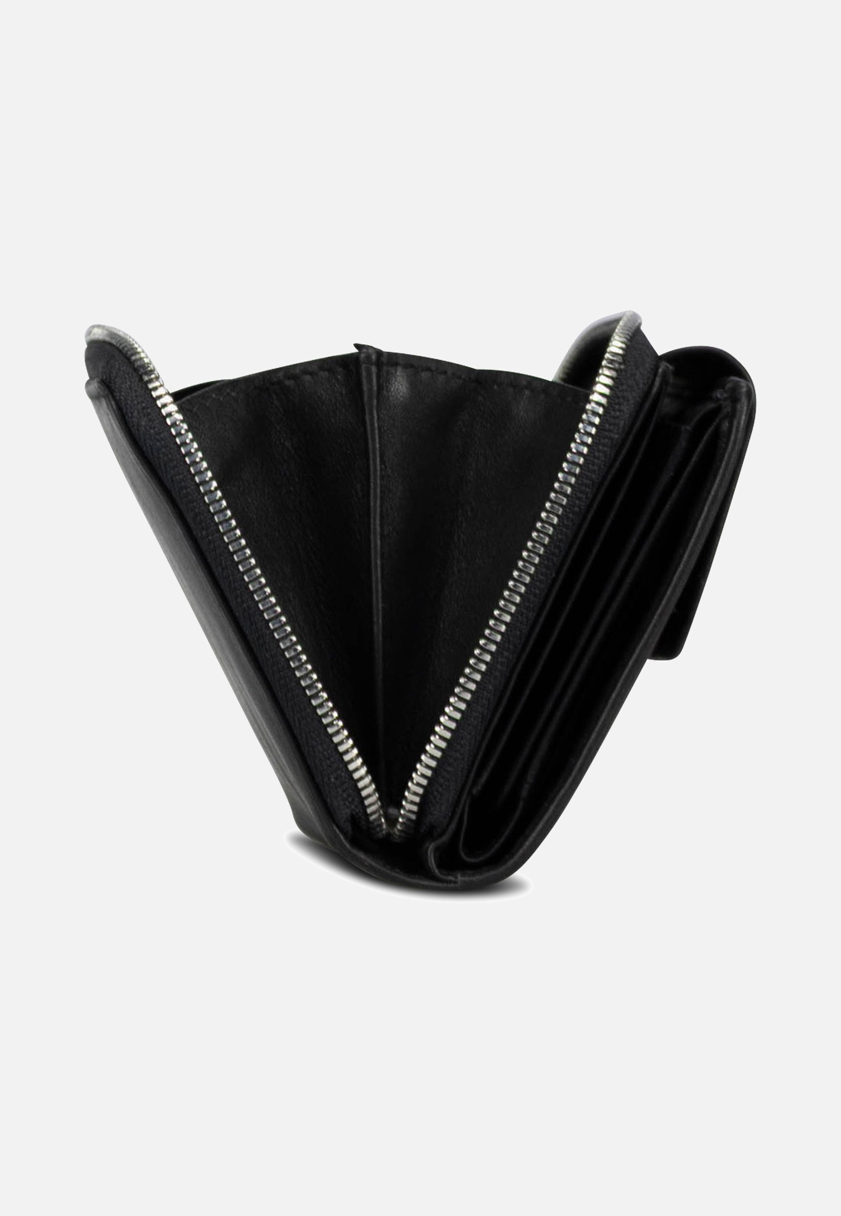 Odense Zip 6331 Medium Black - Portemonnaie