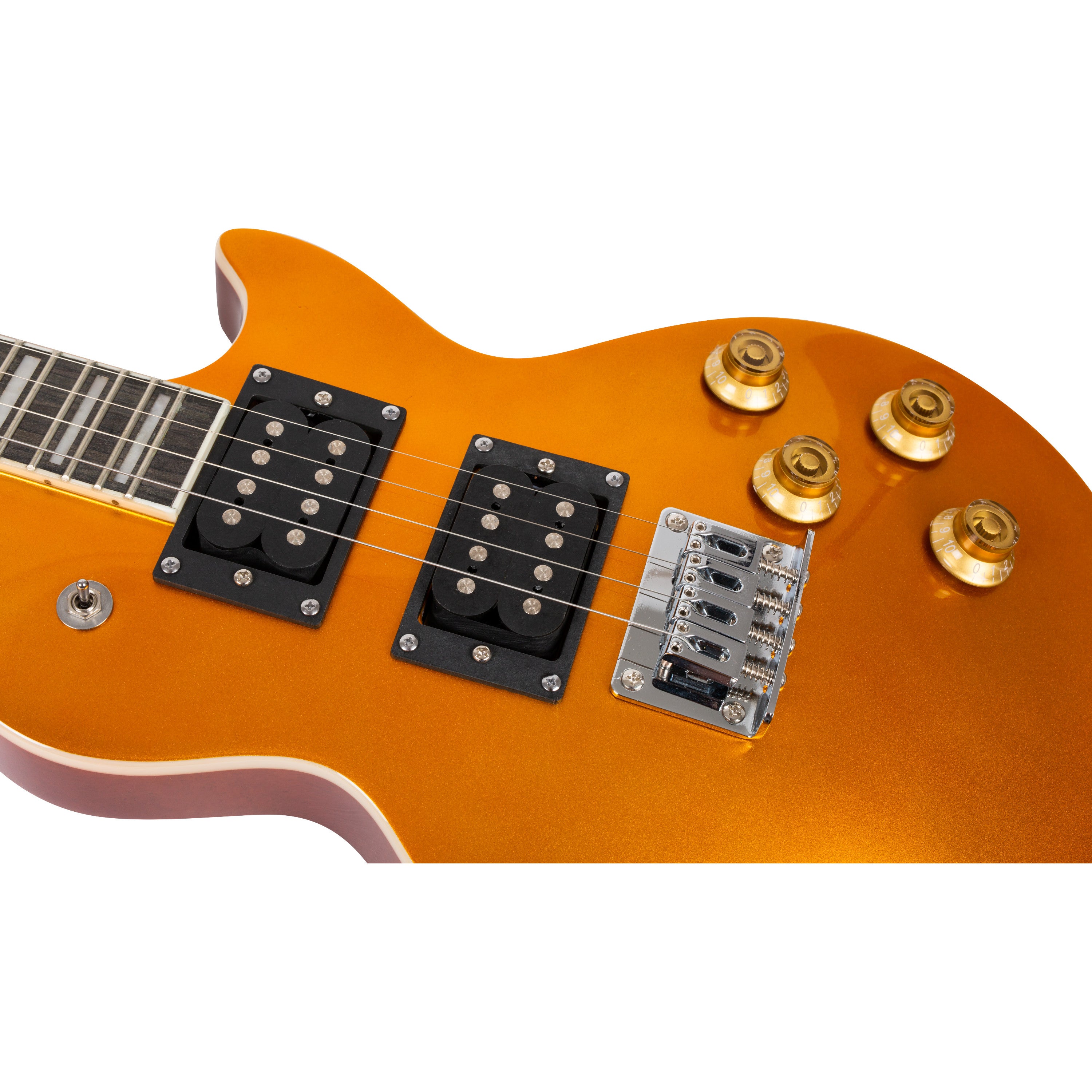 Flight Rock Series Centurion Tenor Vintage Gold solid body elektrische ukelele met gigbag