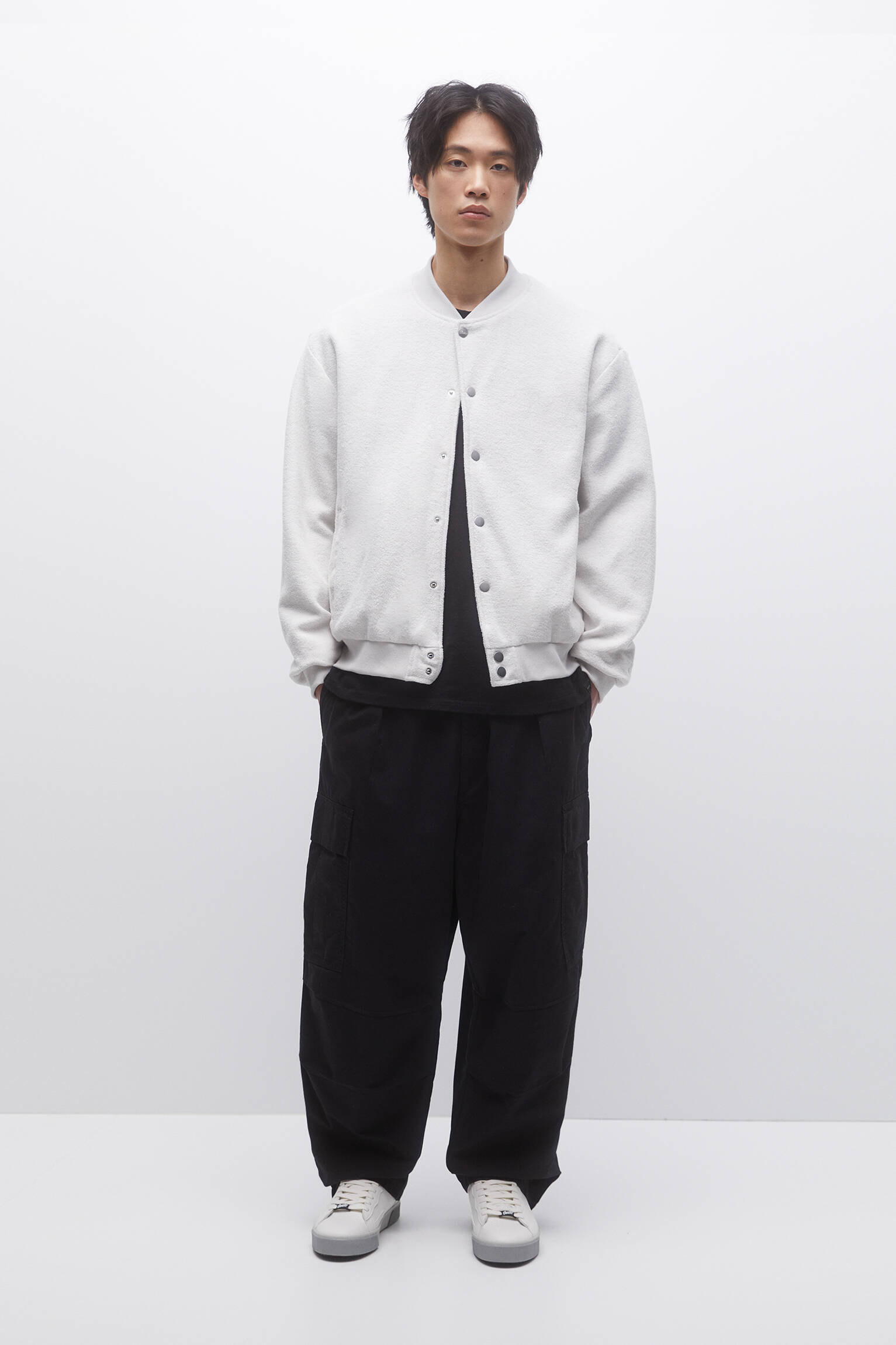 TOALHA JAQUETA BOMBER - PEDRA