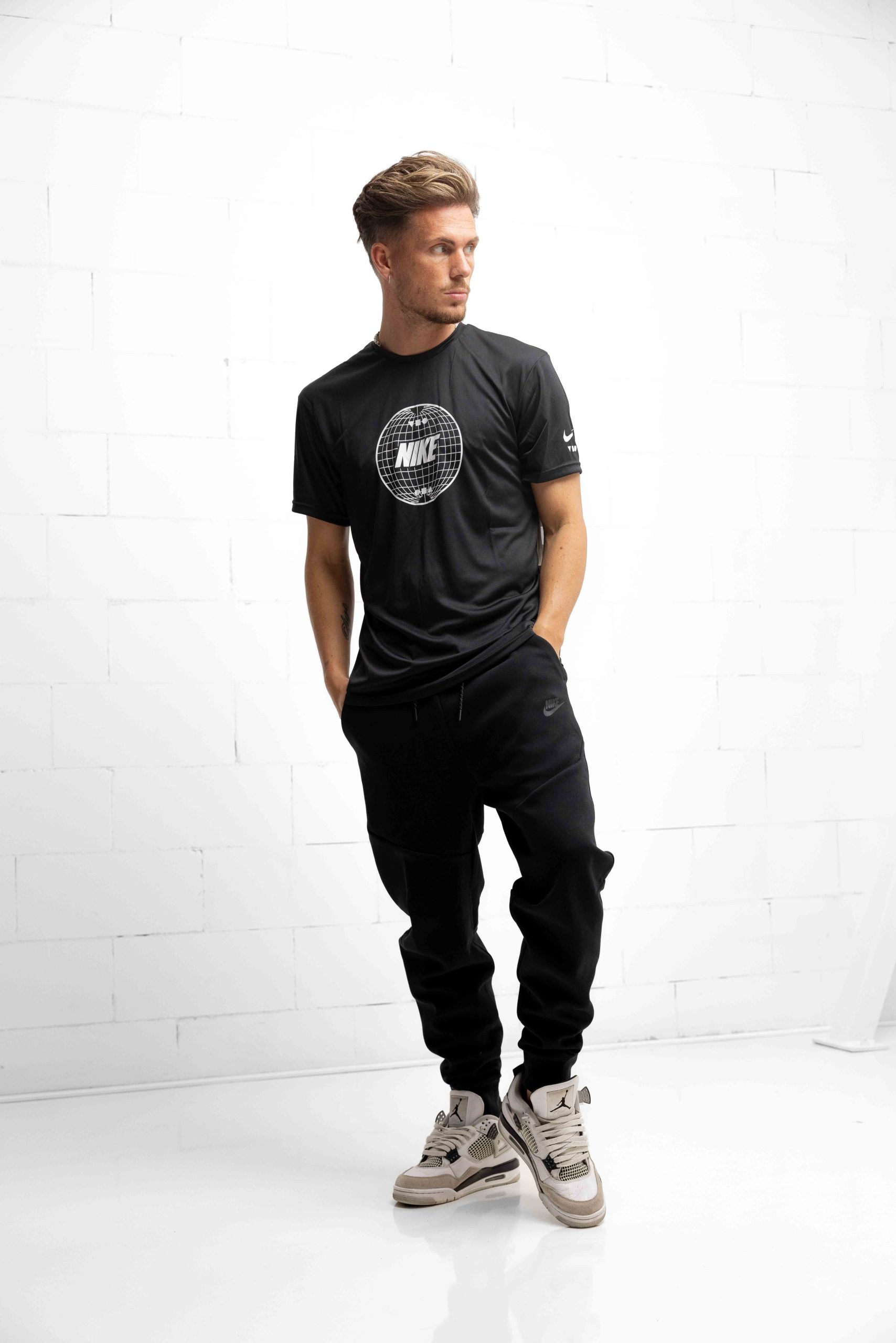 Nike Swim Bicoastal Hydroguard T-Shirt Heren Zwart