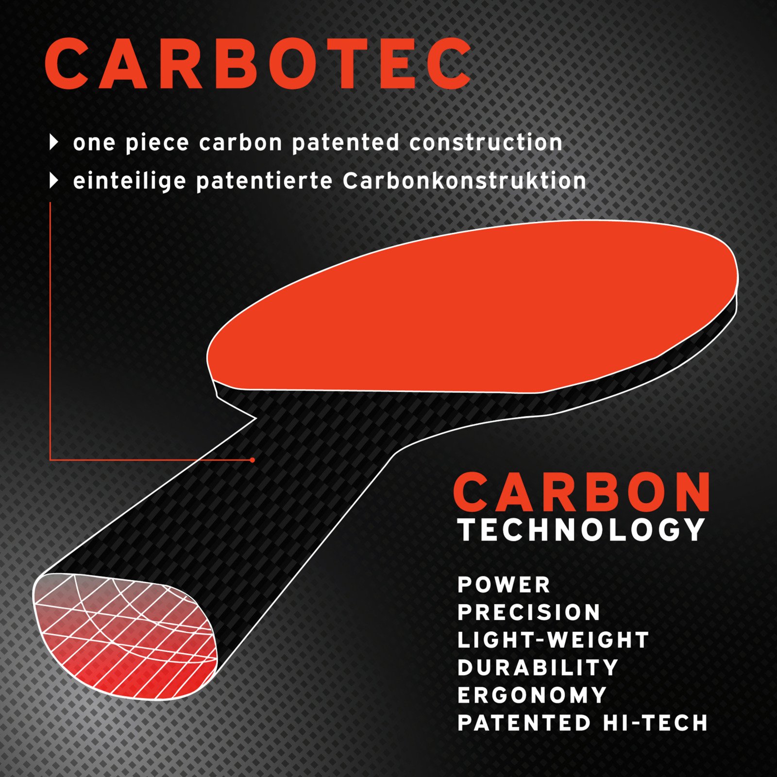 Schildkröt CarboTec 900 Tischtennisschläger