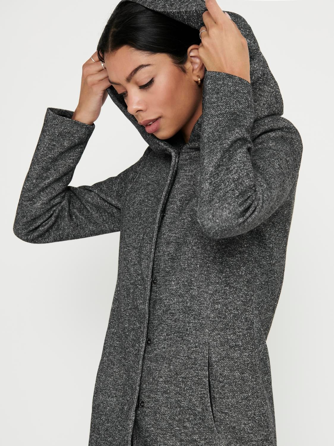 ONLSEDONA Mantel Dark Grey Melange