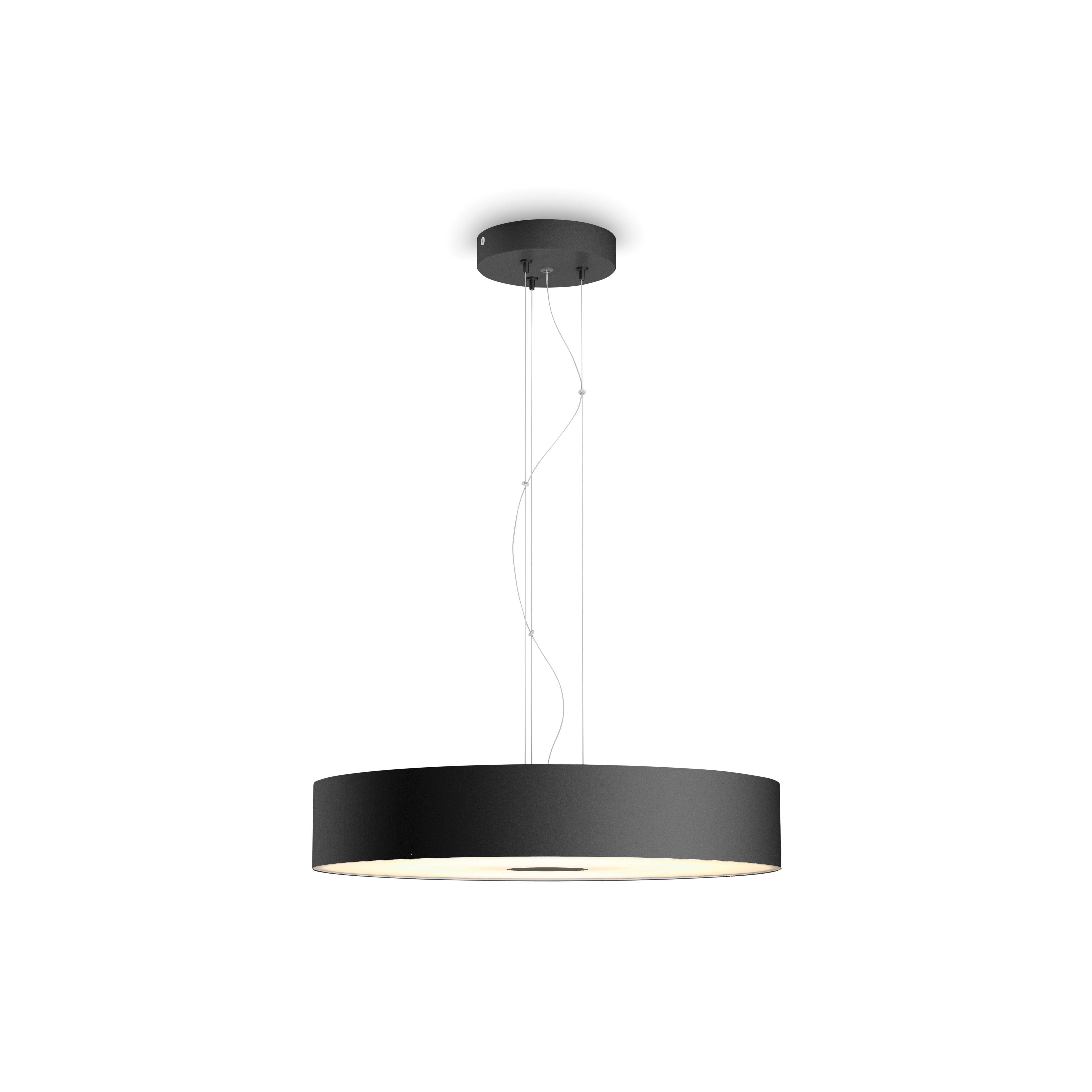 Philips Hue Fair hanglamp - warm tot koelwit licht - zwart - 1 dimmer switch