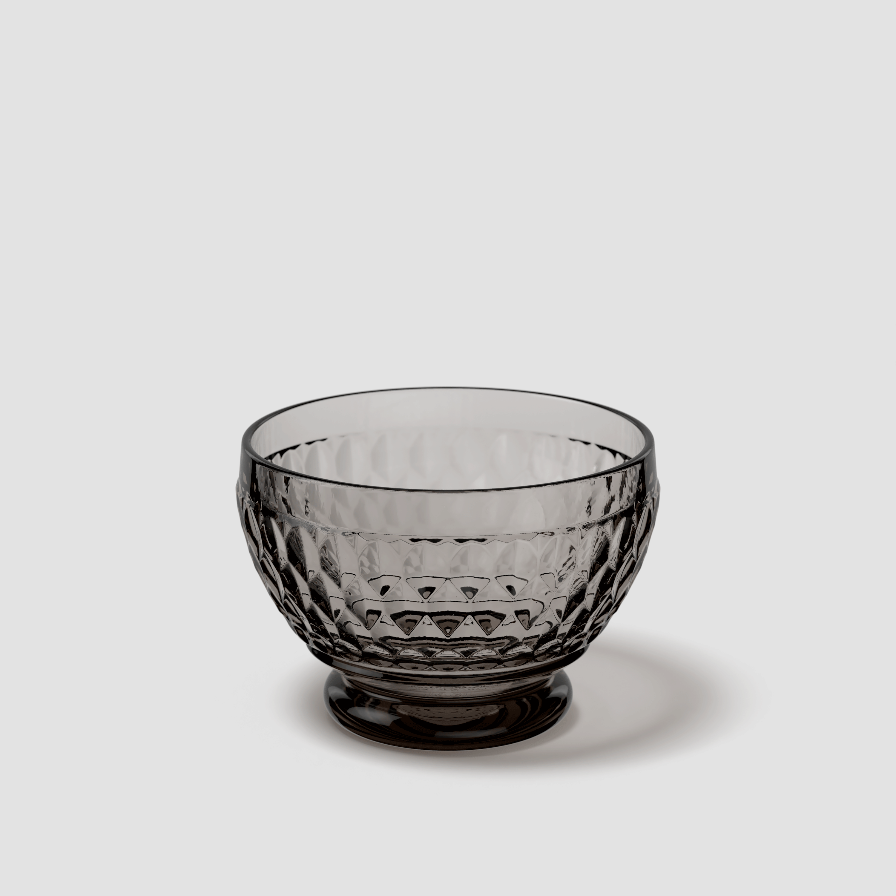 Boston Dessert bowl Grey, 14.6 oz, crystal glass