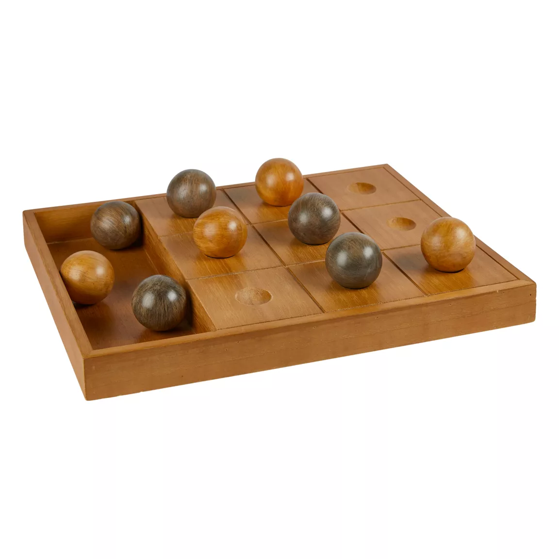 Jeu Morpion Bois (40 x 30 cm) Jehan Marron