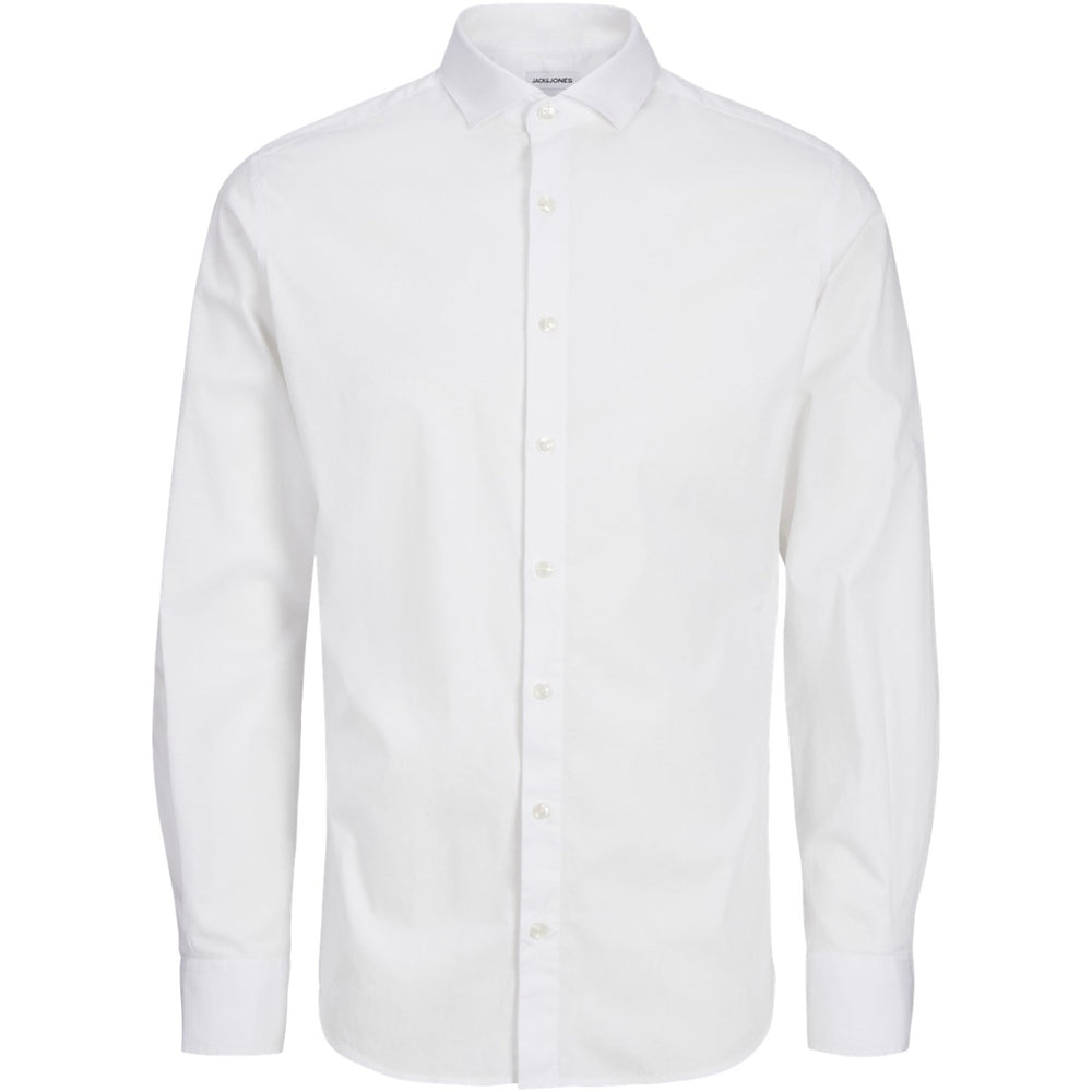 Køb Jack & Jones Junior White Axel Stretch Skjorte Noos