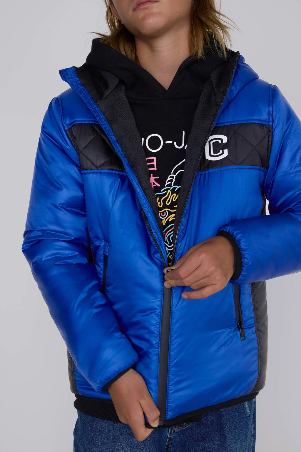 Coolcat Windjack Jayden met Contrast Blauw