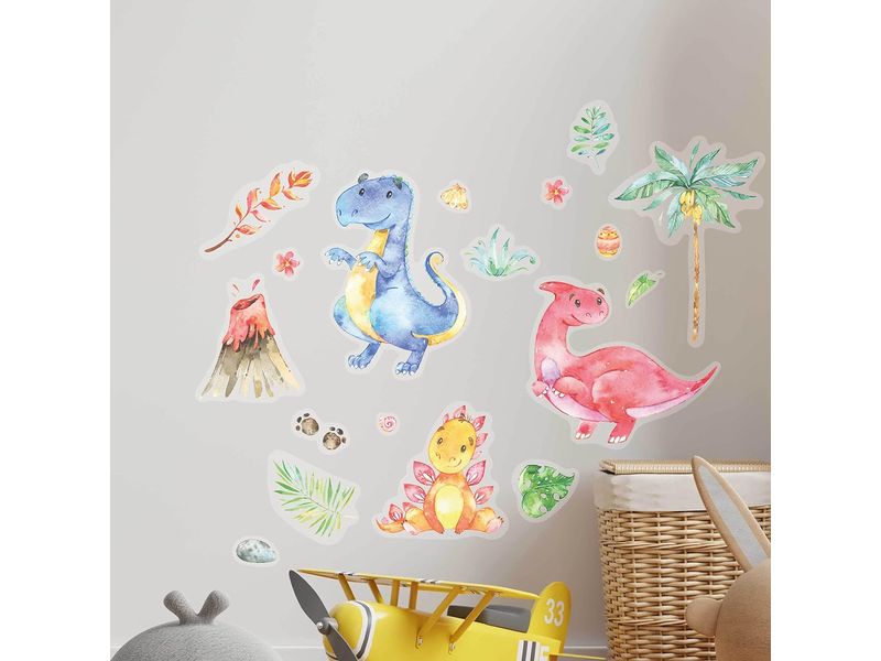 Papierdrachen Wandtattoo-Set Dinosaurier Wandsticker für Kinder