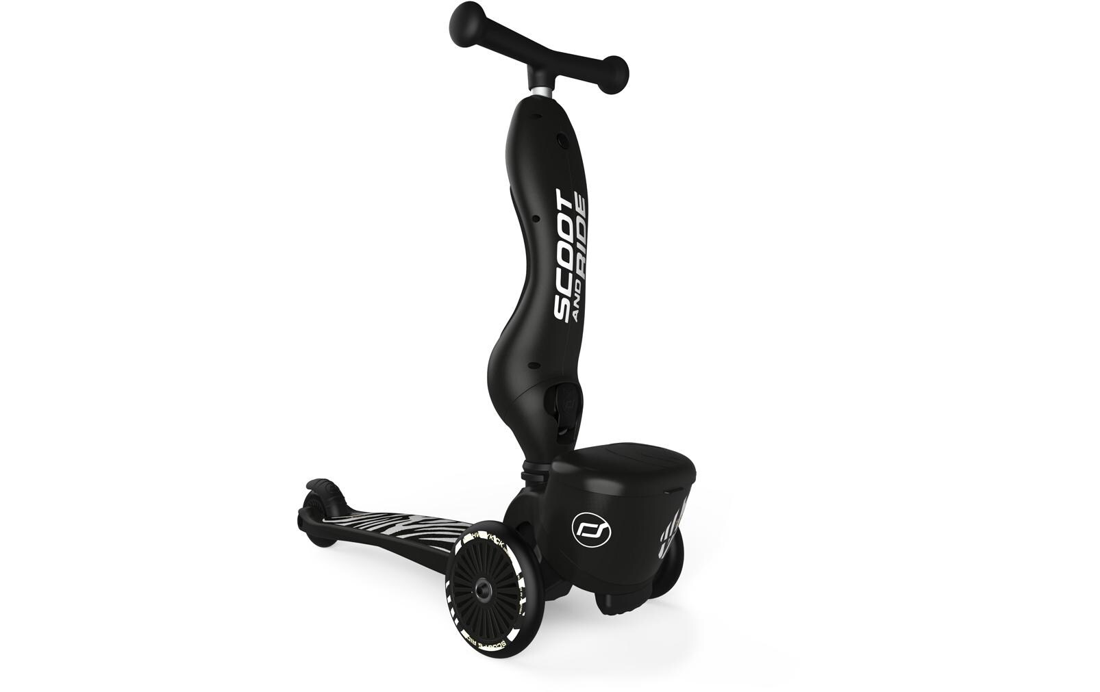 Scooter Zebra Schwarz<br>Scooter mit Sitz
