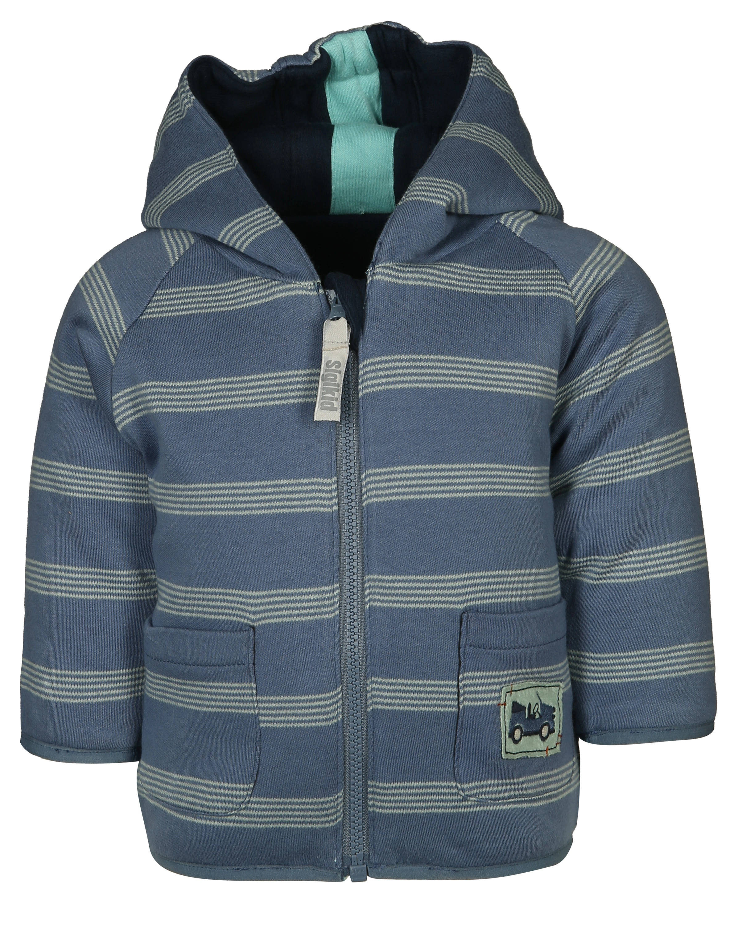 Kapuzenjacke HUND zum Wenden in blau