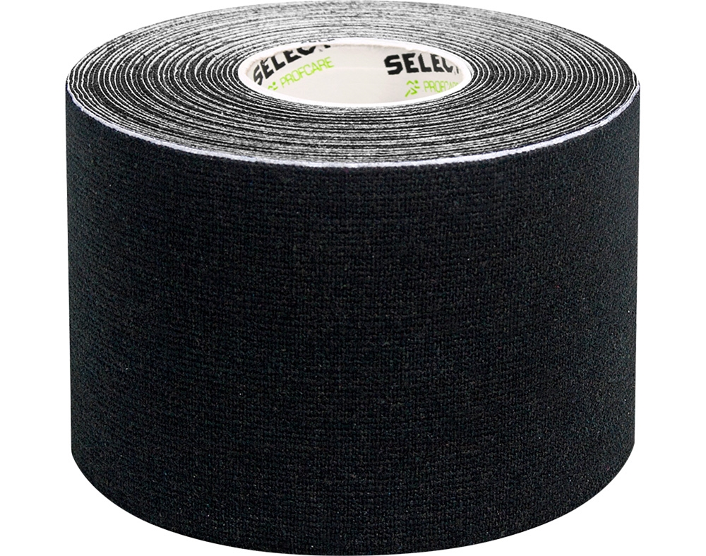 FITA SELECT K-TAPE PROFCARE TERAPEUTICA PRETA 5CMX5M