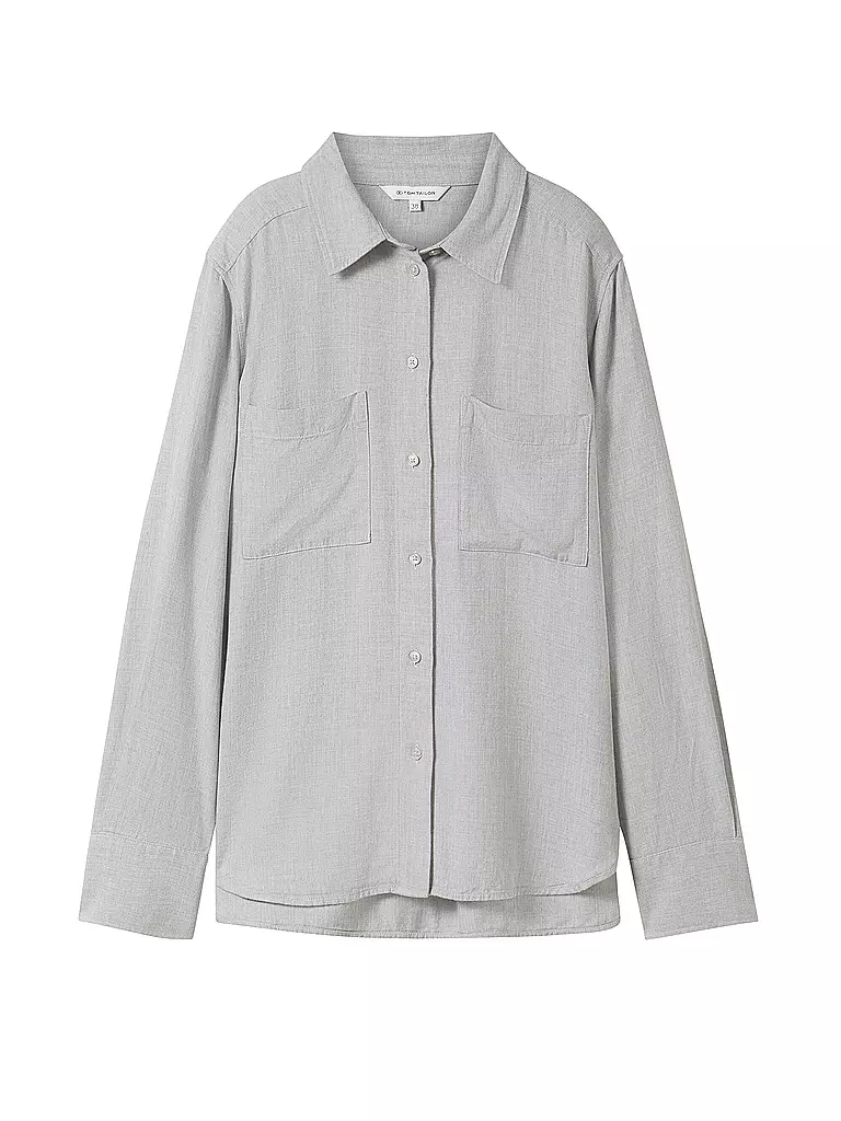 TOM TAILOR Bluse grau