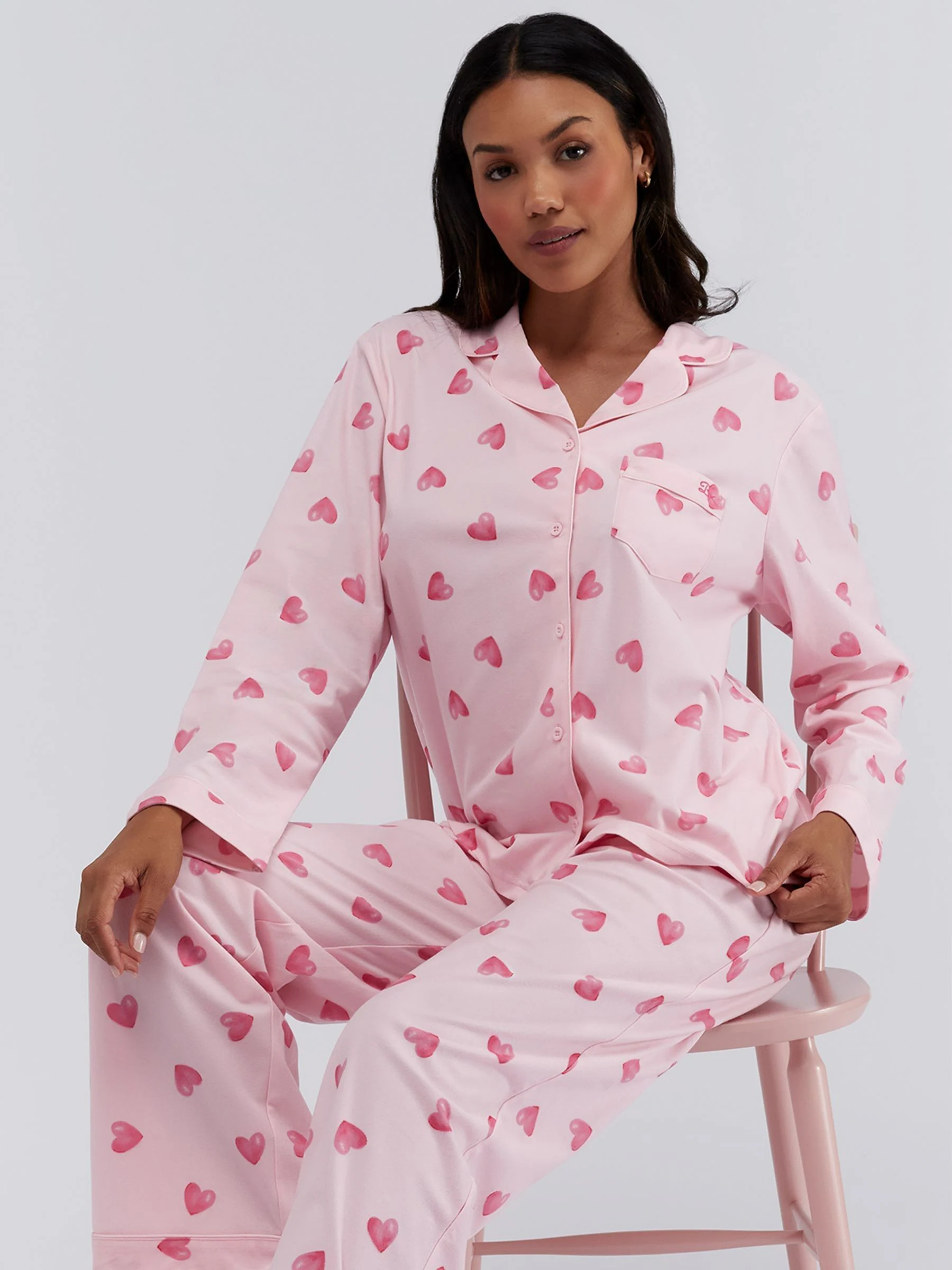 Roze hartenprint - Boux Avenue Pyjamas In a Bag