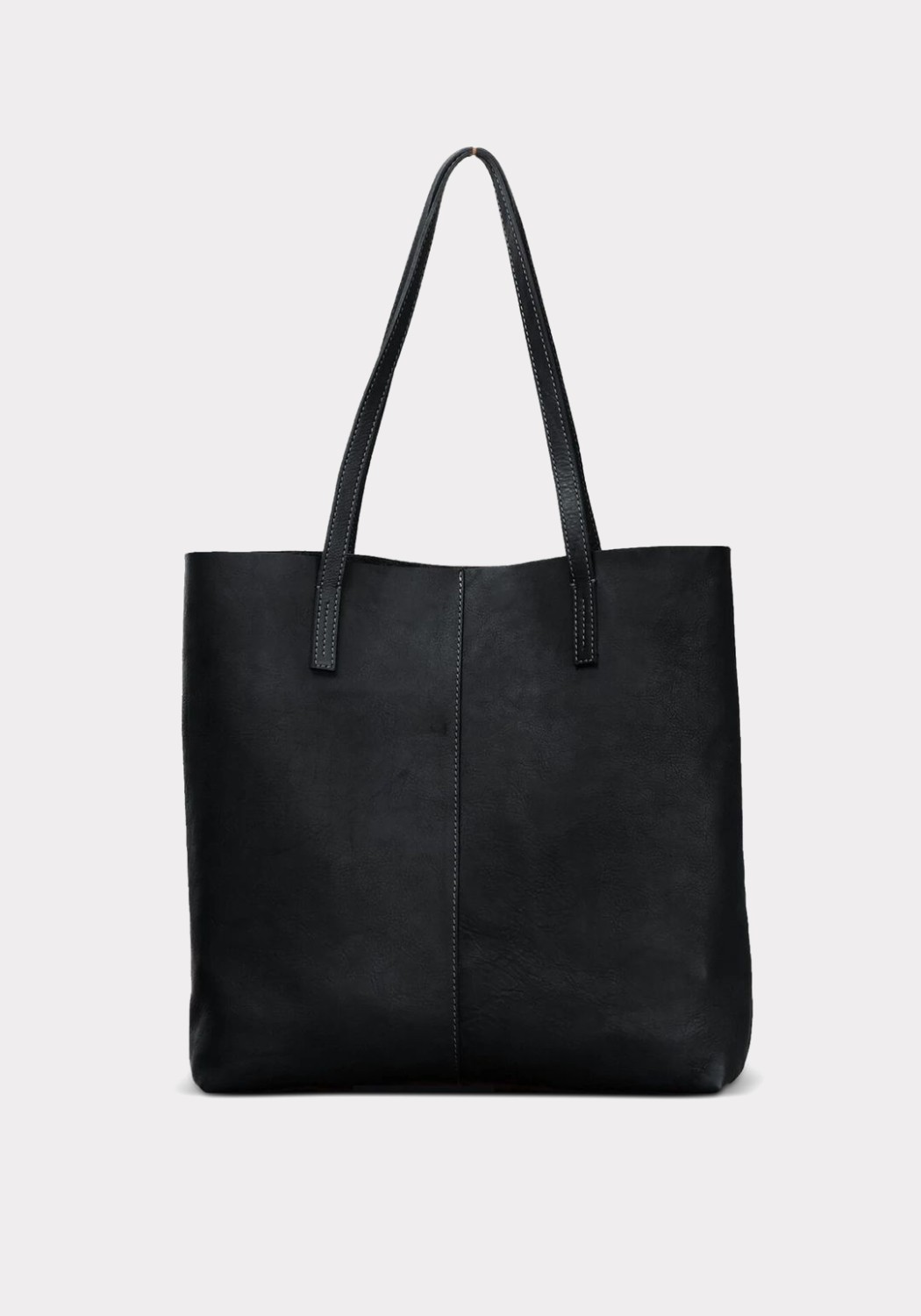 O My Bag Leder-Shopper Georgia Soft Grain Leather Black