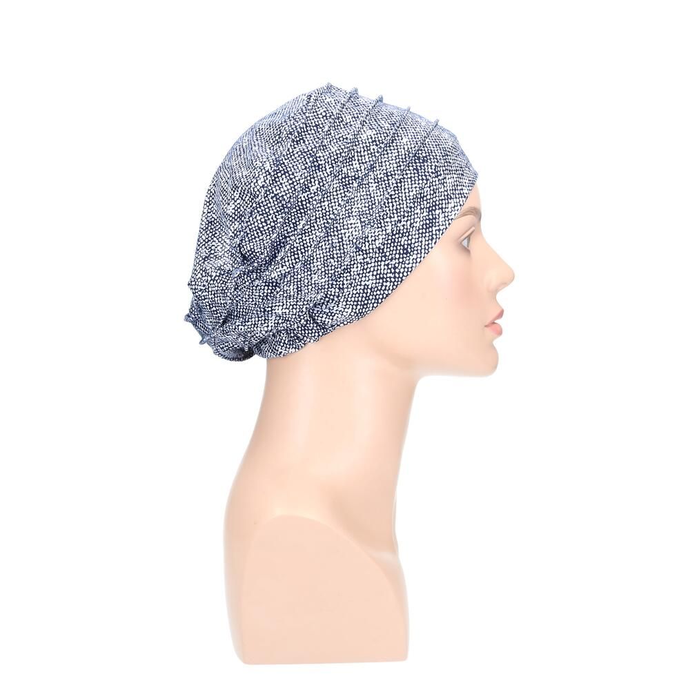 Turban Amira von Turbane - designs by Lofty in Ecru/Blue