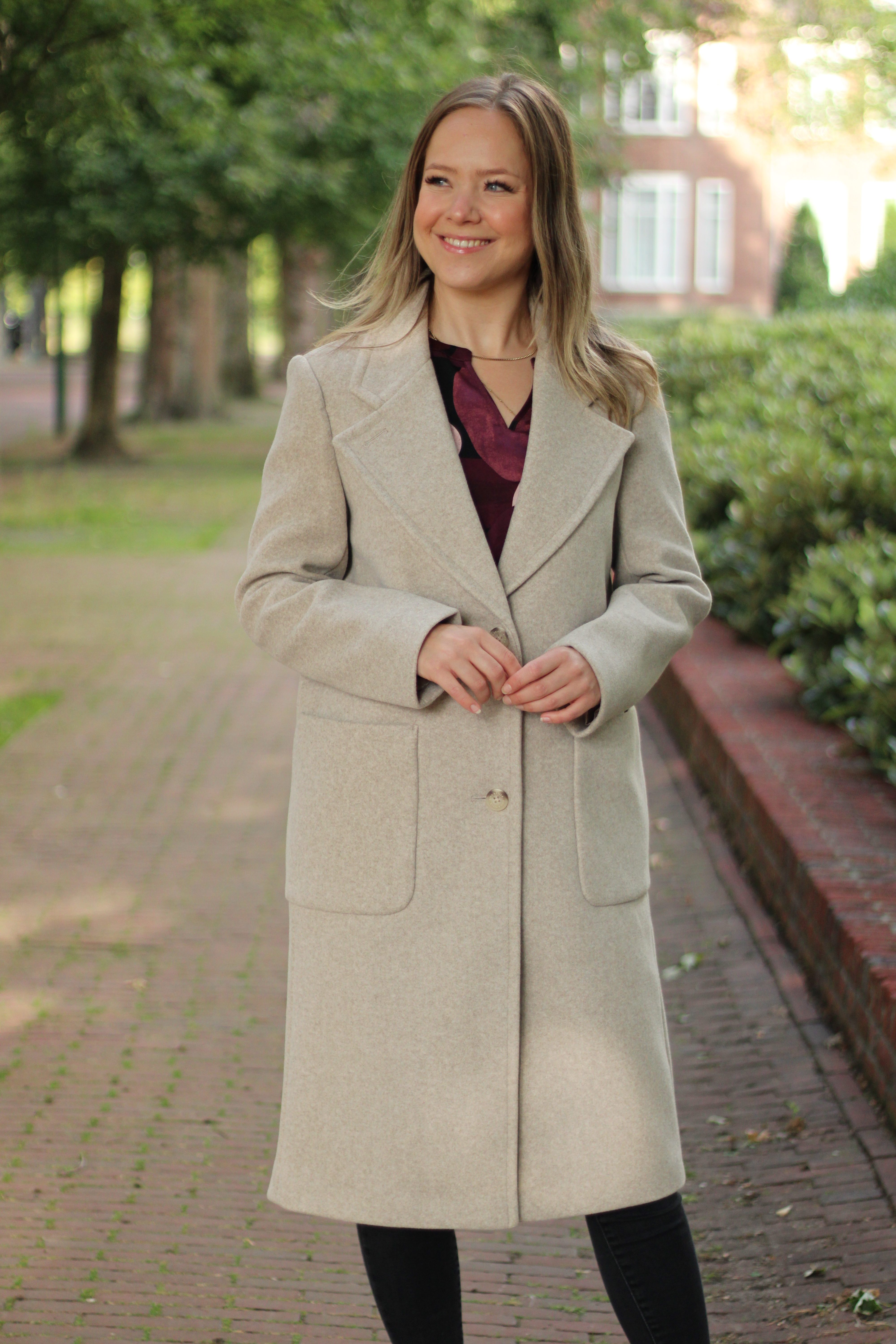 Rino & Pelle - Cecile Single Breasted Coat - Birch Melange