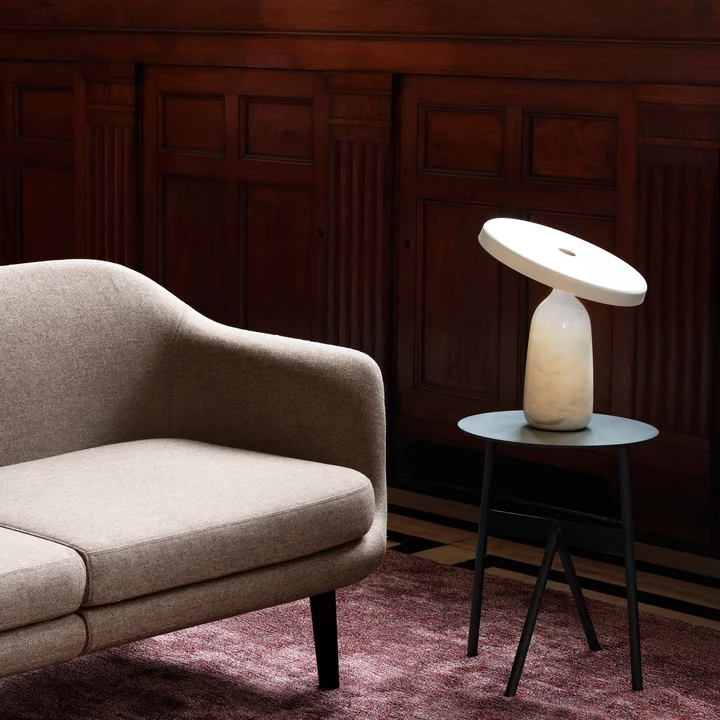 Normann Copenhagen - Eddy LED-Tischleuchte, Marmor grau