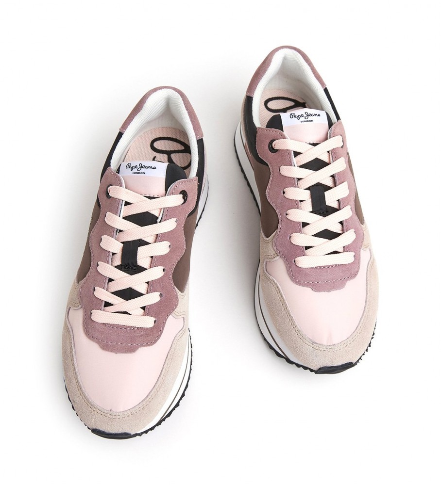 Tênis Pepe Jeans Rusper Queen de couro multicolorido