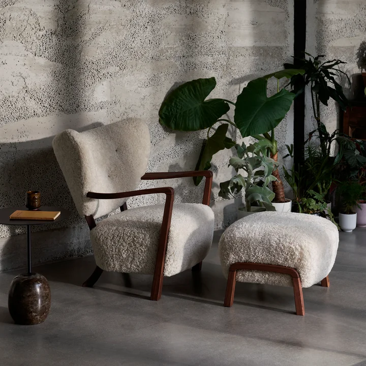 &Tradition - Wulff ATD2 Lounge Chair, Eiche geölt / beige (Karakorum 003)