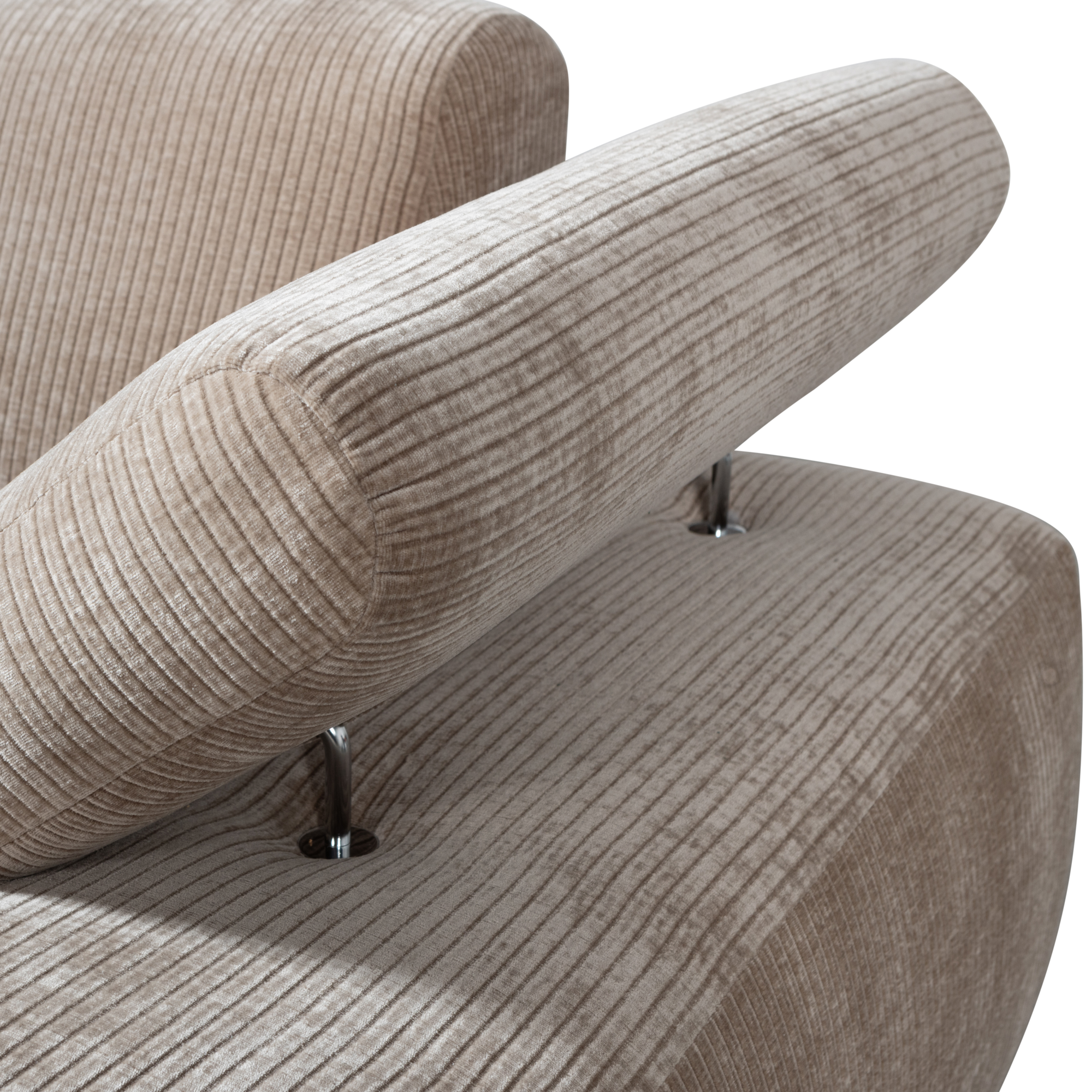 Chaise Longue Mojo Element Rechts - Geweven Ribstof - Donkerzand Mojo Chaise Longue Element Rechts - Geweven Ribstof - Donkerzand