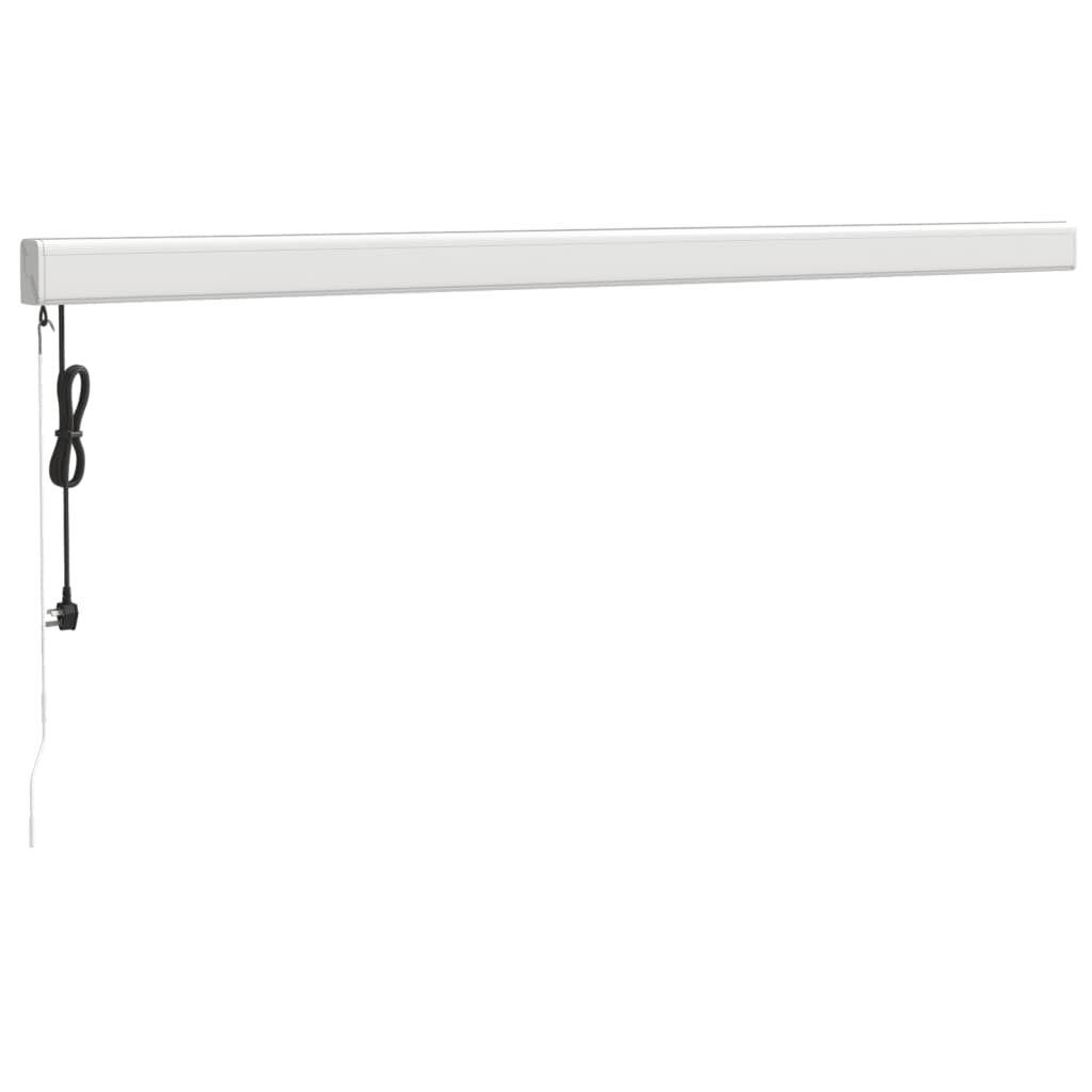 Auvent rétractable crème 4,5x3 m tissu et aluminium