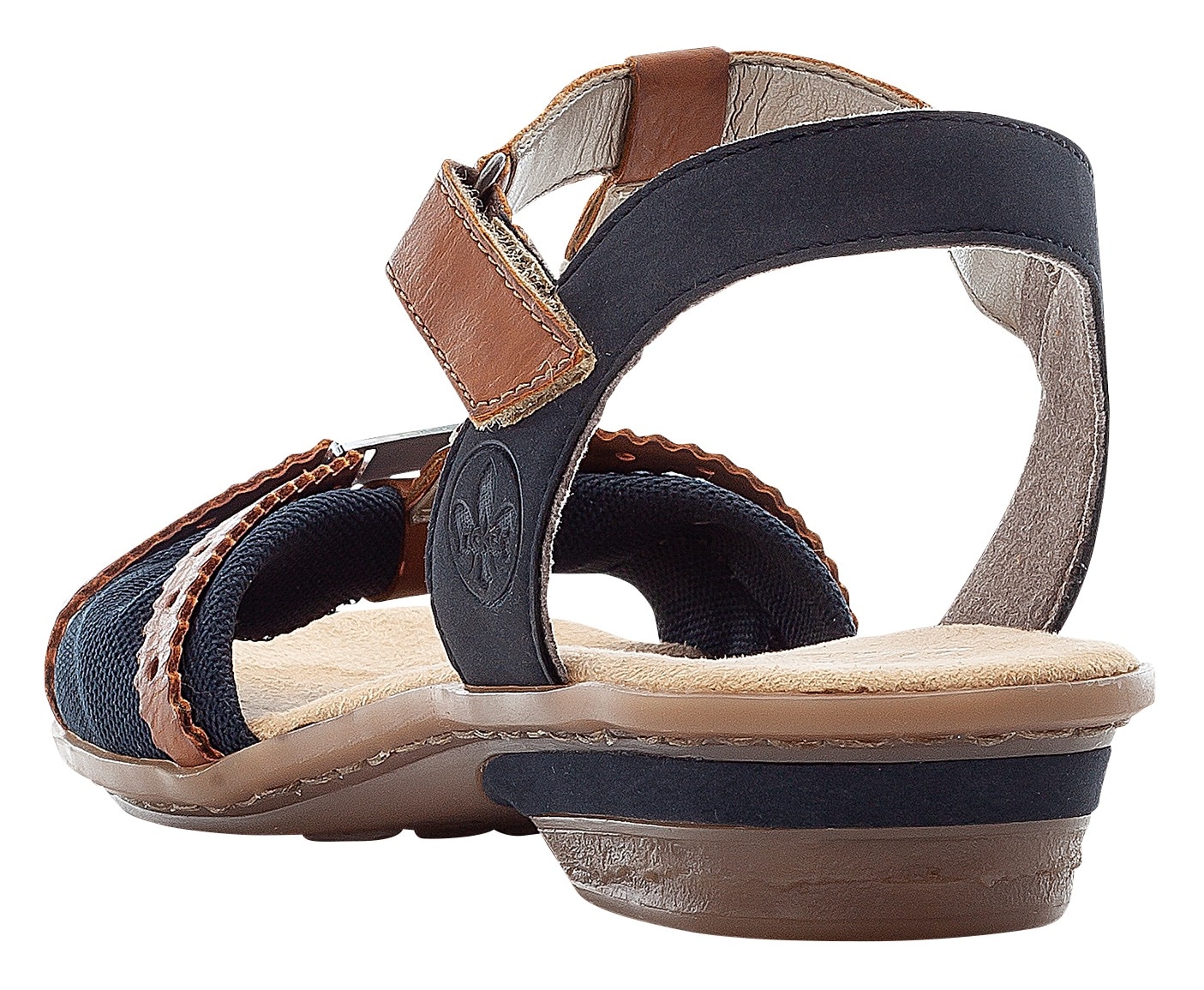 Rieker Sandalette  , Sommerschuh, Sandale, Keilabsatz, in zweifarbiger Optik