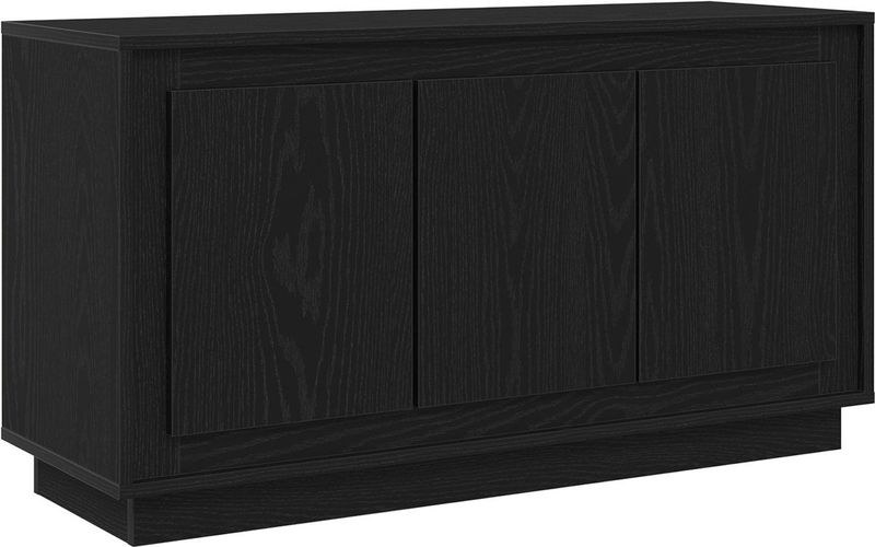 vidaXL - Dressoir - Zwart - Bewerkt Hout