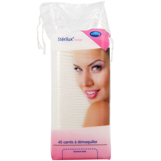 Sterilux coton démaquillant visage - Disque ou carré à démaquiller