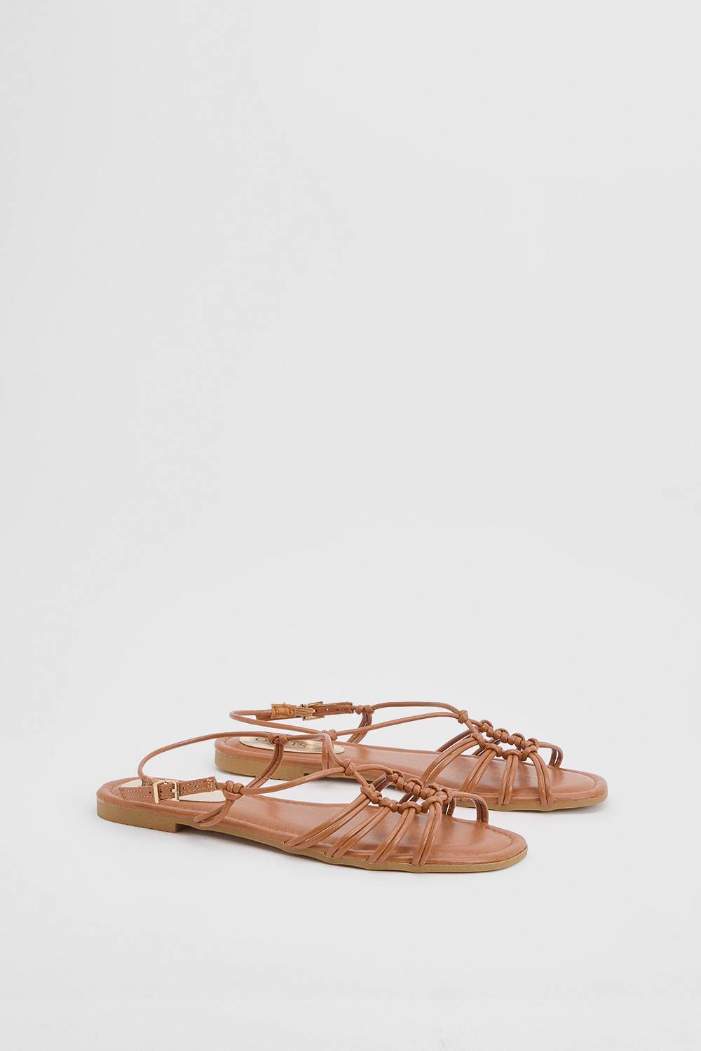 Oasis Sandales Plates À Bout Ouvert Avec Brides En Synthétiquecuir Clara