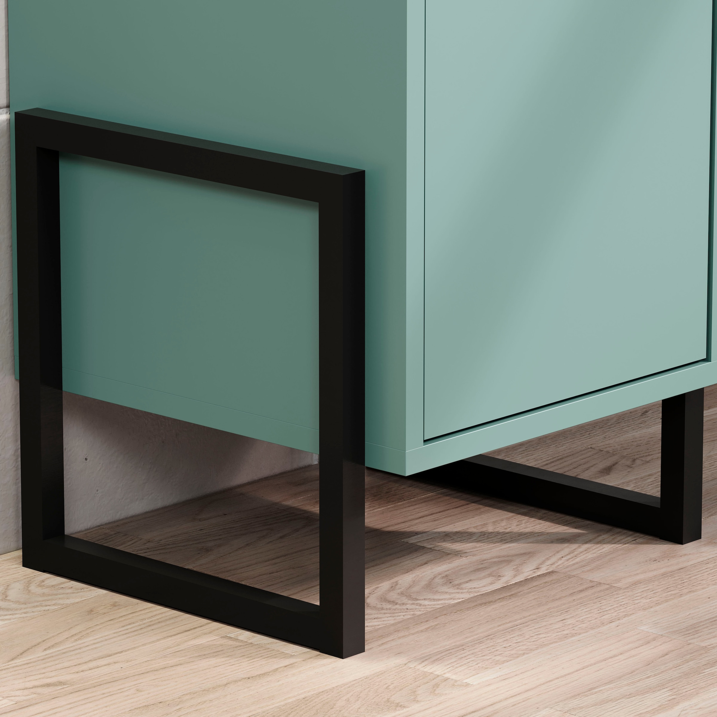 welltime Unterschrank »Malcesine« 1 Stk. tlg. Badkommode in Dunkeltürkis mit Metallgestell - (B/T/H) 36/35/80 cm