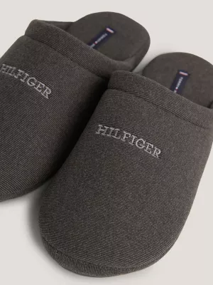 Pantufas de lã com logotipo