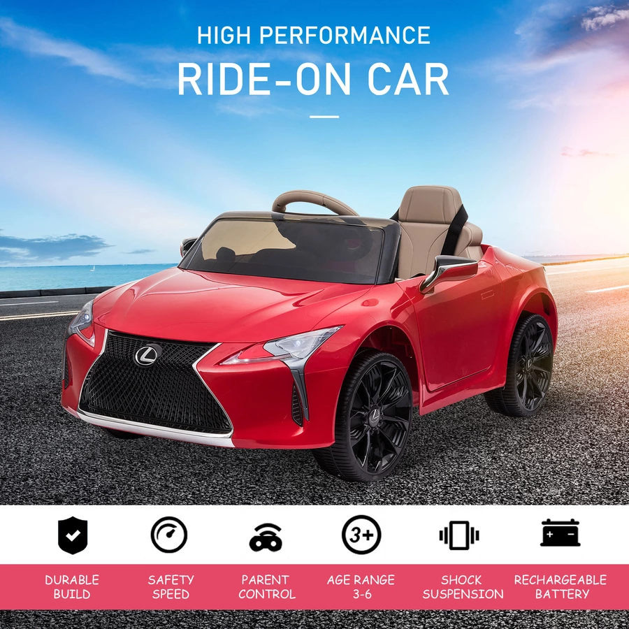 HOMCOM Kinderauto von Lexus rot