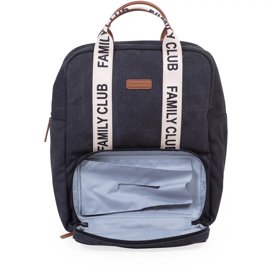 CHILDHOME Wickelrucksack Family Club Signatur Schwarz