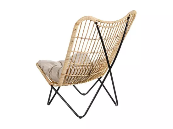 Fauteuil naturel avec coussin Fibres - FYSIKES