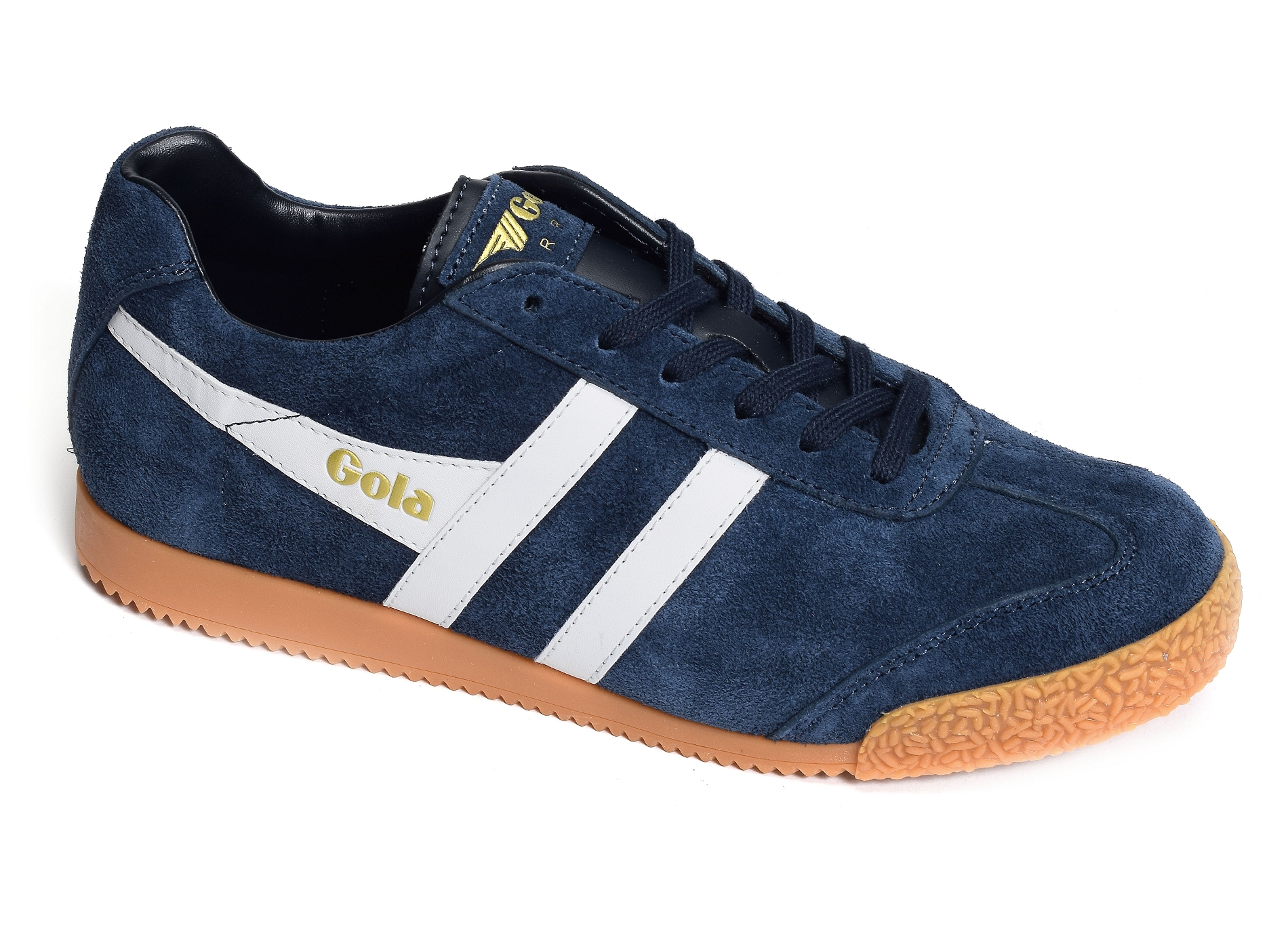 Harrier suede trainers marine blanc