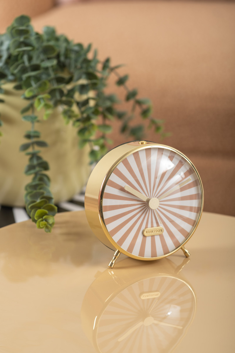 Alarm Clock Candy Swirl KA6008SB Soft brown & white