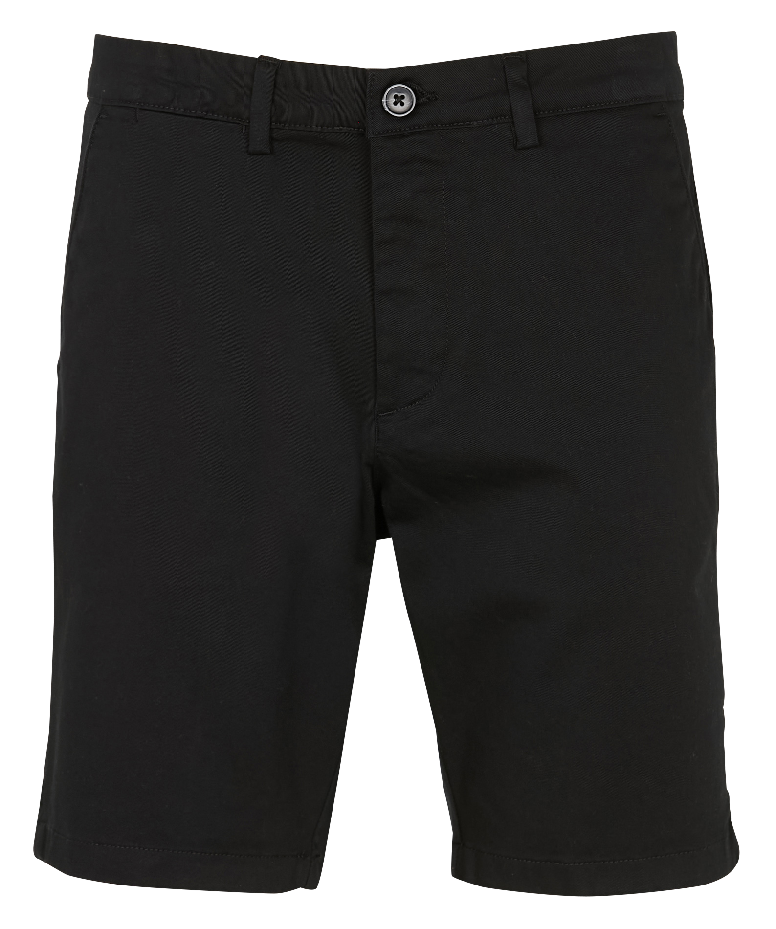 MILES - Short chino en coton bio mélangé | Noir
