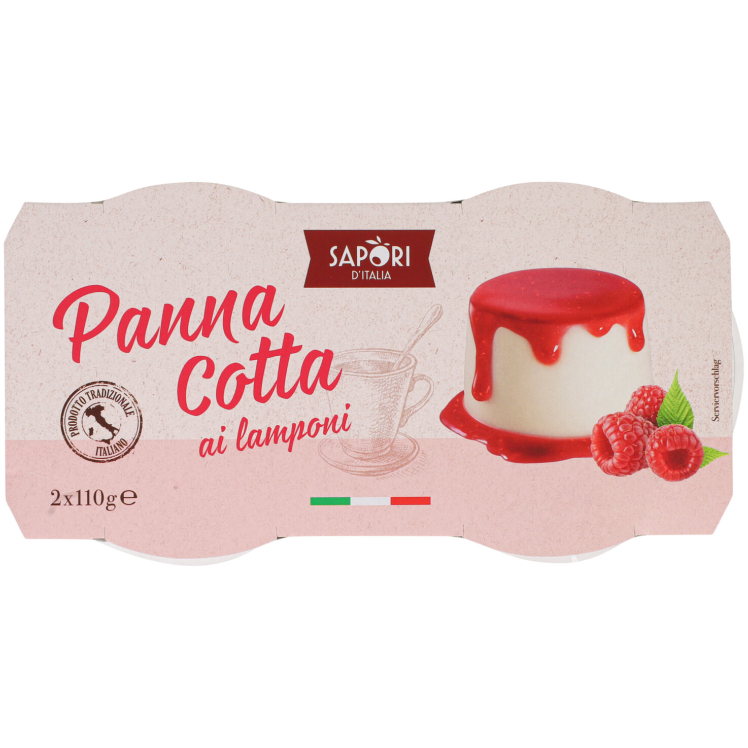 Sapori Panna Cotta Himbeere 2x110g