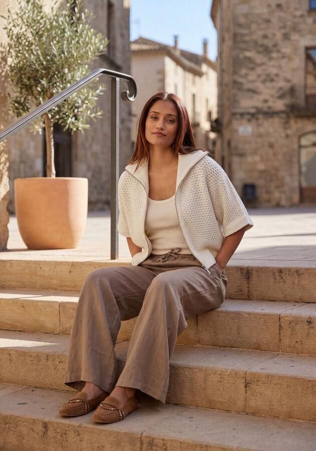 AYANA Mocassins Dames E29006 Maat: 37 Materiaal: Suède Kleur: Bruin