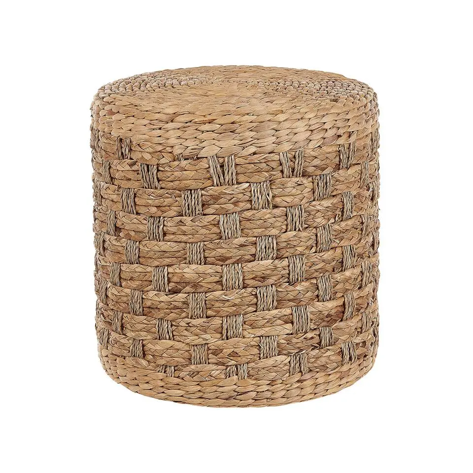 BASSLET - Poef - Natuurlijk - 40 cm - Zeewier
