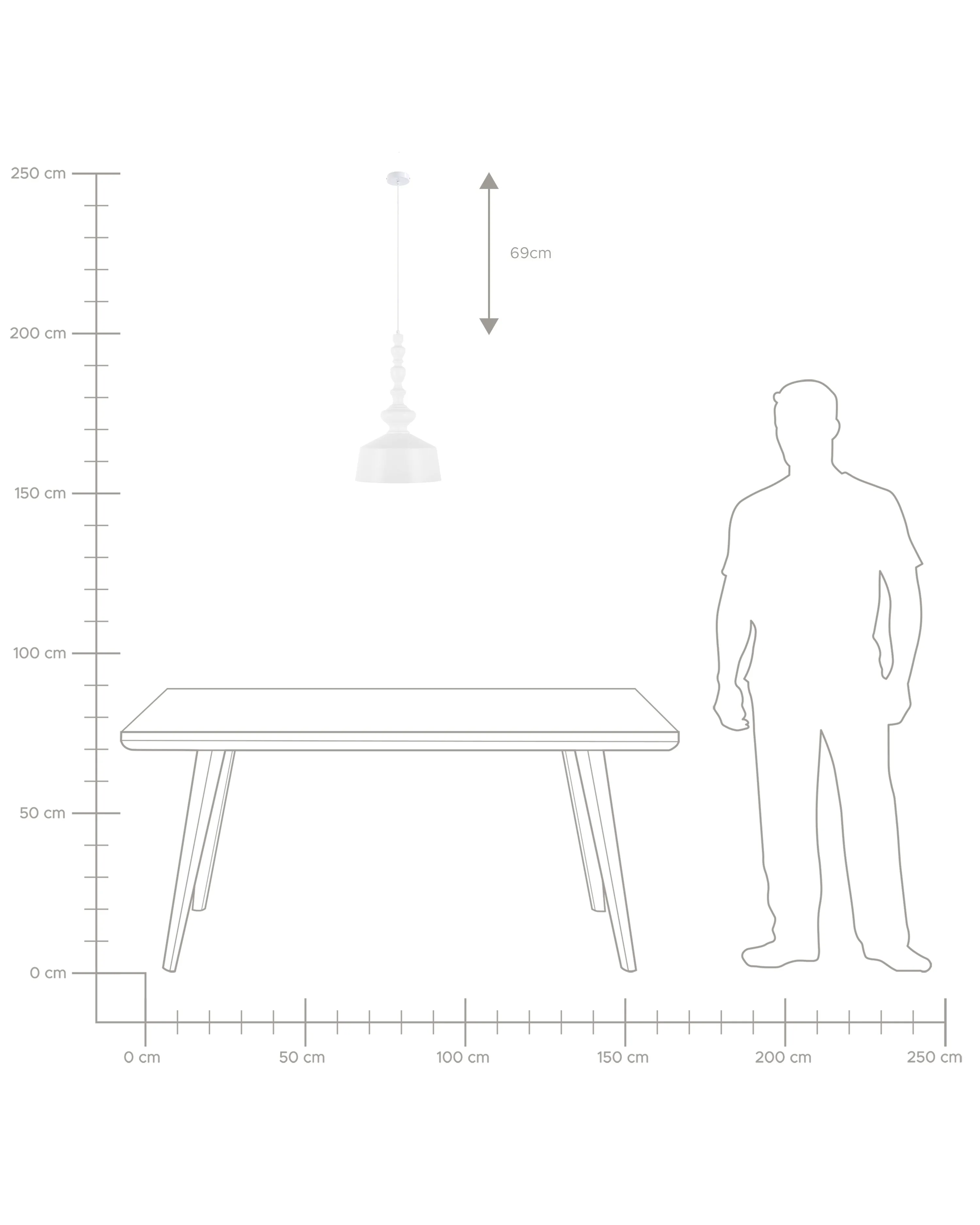 Hanglamp DRIVA Metaal Wit