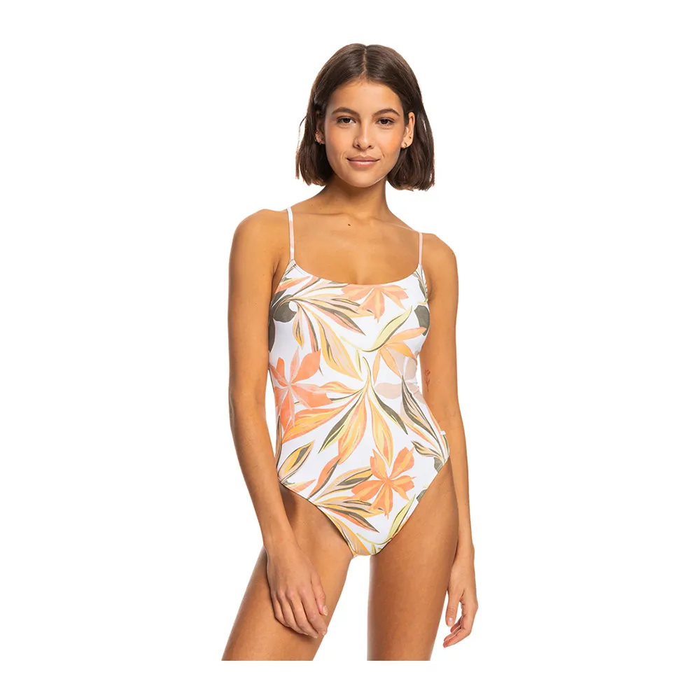 Roxy BEACH CLASSICS - Maillot de bain 1 pièce Femme bright white subtly