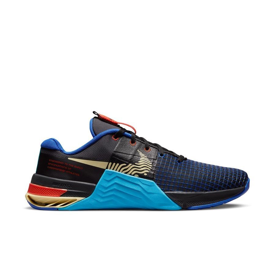 Nike Chaussures d'entraînement Metcon 8 - Noir/Gris/Jaune/Bleu