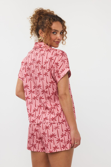 Ydence roze dames blouse