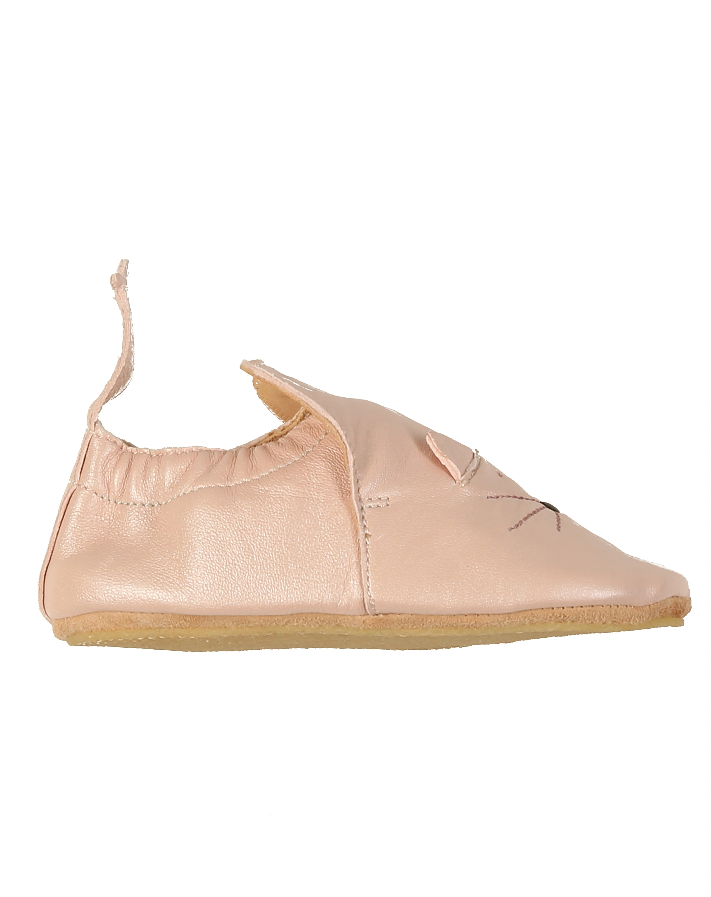 Leder-Krabbelschuhe BLUBLU CHAT in rosa
